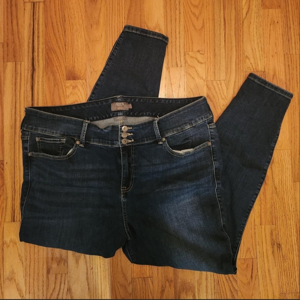 Torrid blue jeggings (plus size)
